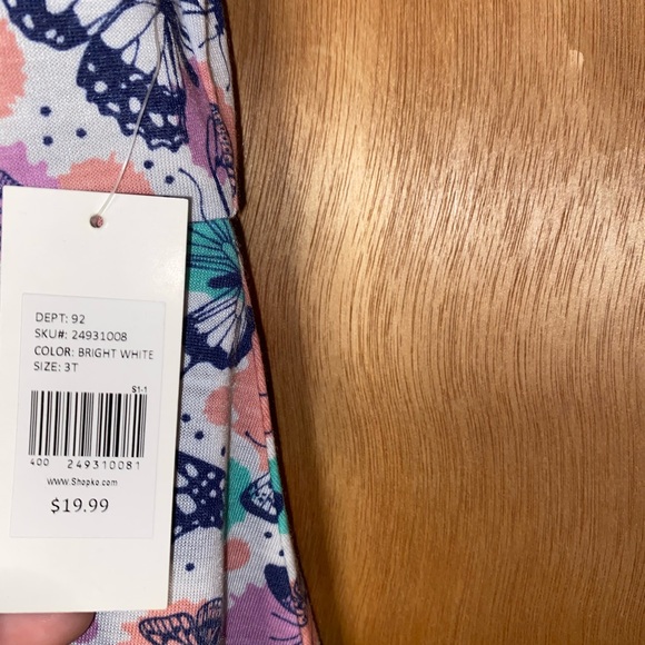 Girls Peanut & Ollie Butterfly Dress - Picture 4 of 7